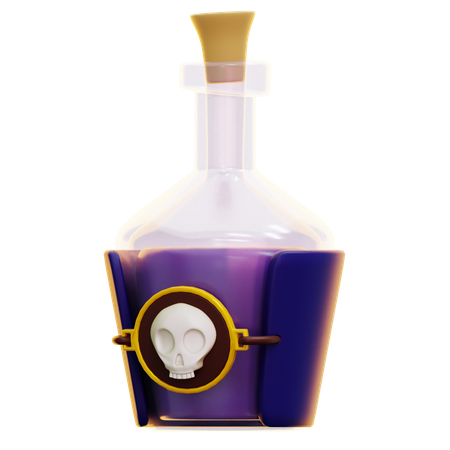 Bouteille de poison  3D Icon