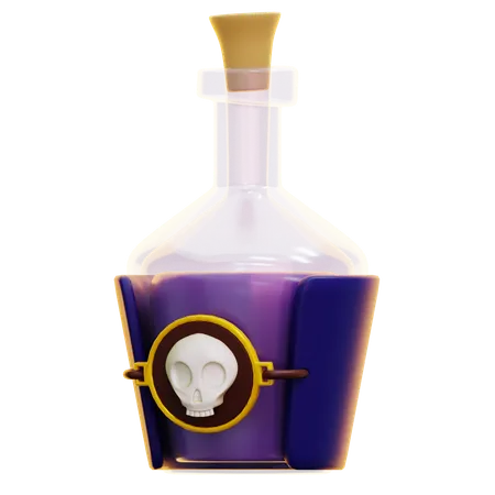 Bouteille de poison  3D Icon