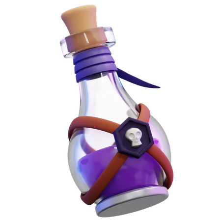 Bouteille de poison  3D Icon