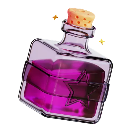 Bouteille de potion magique  3D Icon