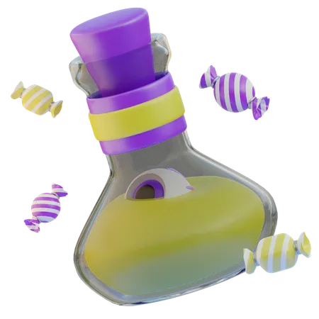 Bouteille de potions  3D Icon