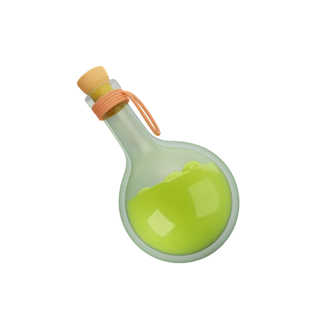 Bouteille de potions  3D Illustration