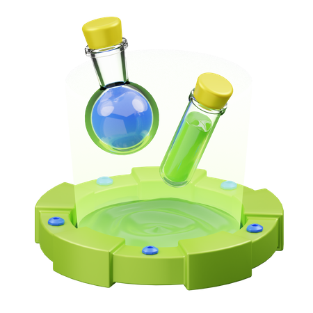 Bouteille de potions  3D Illustration