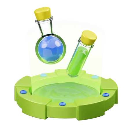 Bouteille de potions  3D Illustration