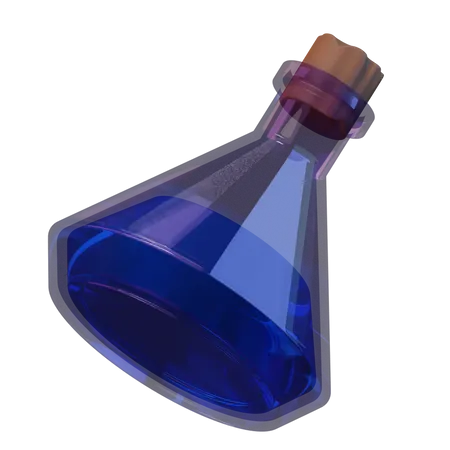 Bouteille de potions  3D Illustration