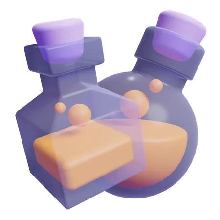 Bouteille de potions  3D Icon