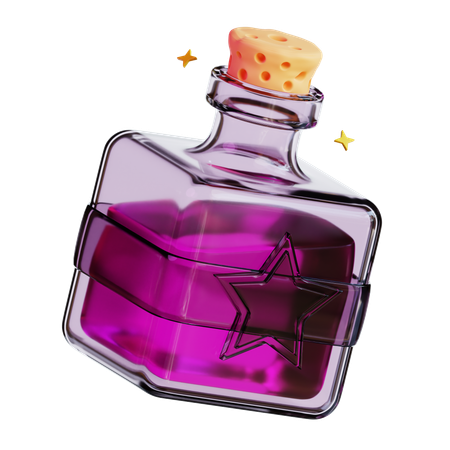 Bouteille de potion magique  3D Icon