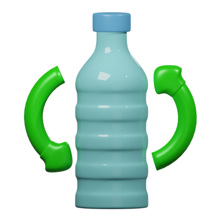 Recycler la bouteille  3D Icon