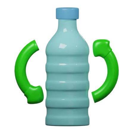 Recycler la bouteille  3D Icon