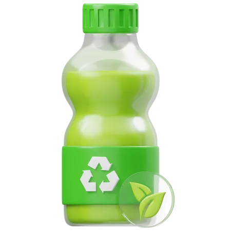 Recycler la bouteille  3D Icon