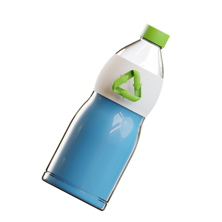 Recycler la bouteille  3D Icon