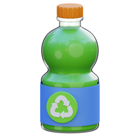 Recycler la bouteille  3D Icon