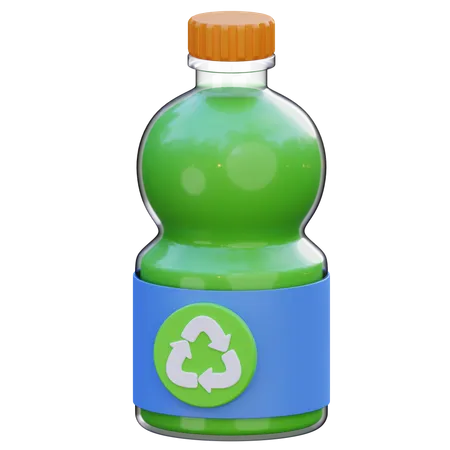 Recycler la bouteille  3D Icon