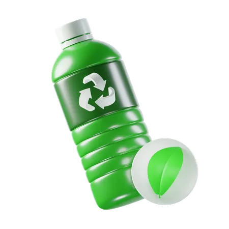 Recycler la bouteille  3D Icon