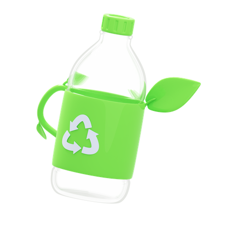 Recycler la bouteille  3D Icon