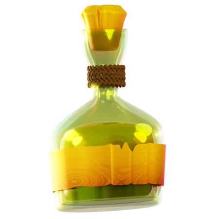 Bouteille de rhum  3D Icon