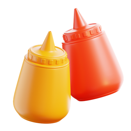 Bouteille de sauce  3D Icon