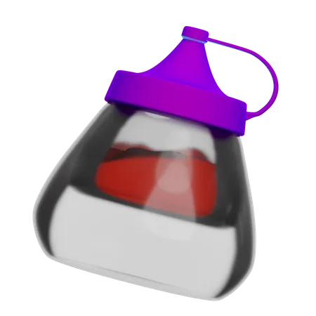 Bouteille de sauce  3D Icon