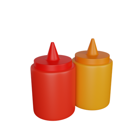 Bouteille de sauce  3D Icon