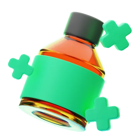 Bouteille de sirop  3D Icon