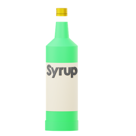 Bouteille de sirop  3D Icon