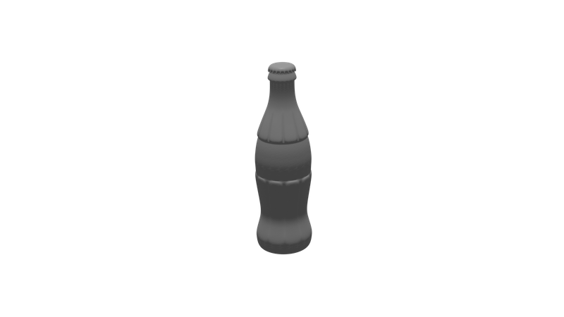 Bouteille de soda pour boissons gazeuses  3D Illustration