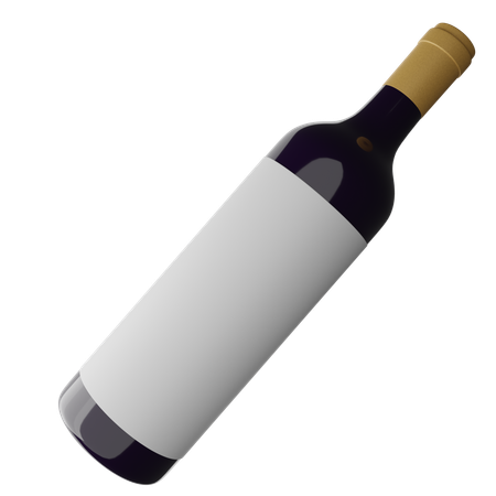 Bouteille de vin  3D Icon