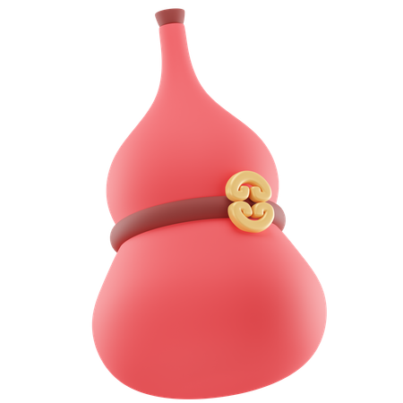 Bouteille de vin  3D Icon