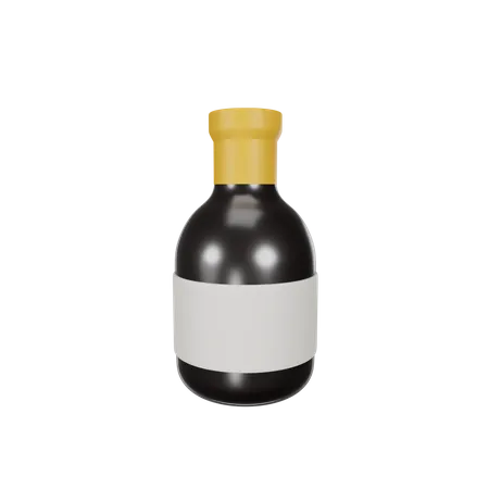 Bouteille de vin  3D Icon