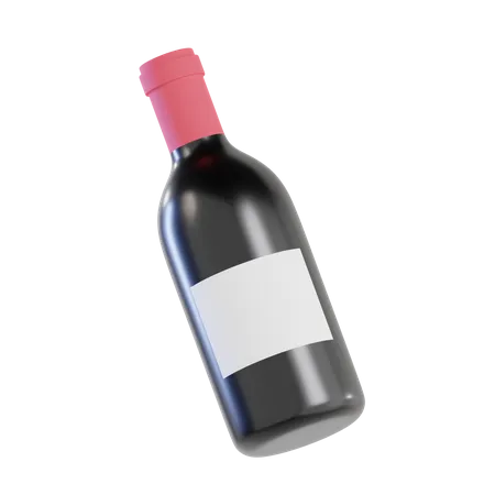 Bouteille de vin  3D Icon