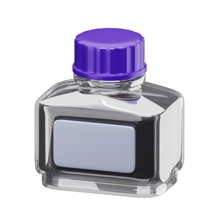 Bouteille d'encre  3D Icon