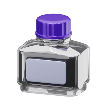 Bouteille d'encre  3D Icon