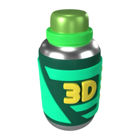 Bouteille de résine  3D Icon