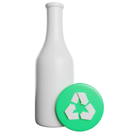 Bouteille en verre  3D Icon