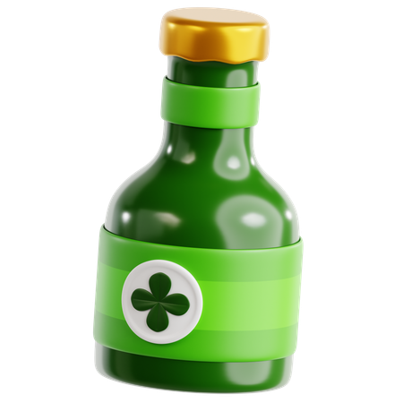 Bouteille irlandaise  3D Icon