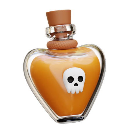 Bouteille de poison  3D Icon