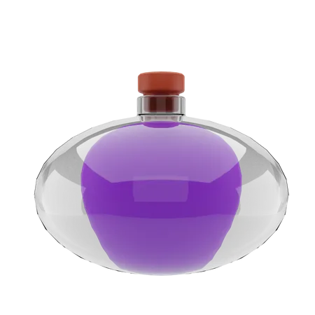 Bouteille de poison  3D Illustration