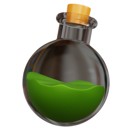 Bouteille de poison  3D Icon