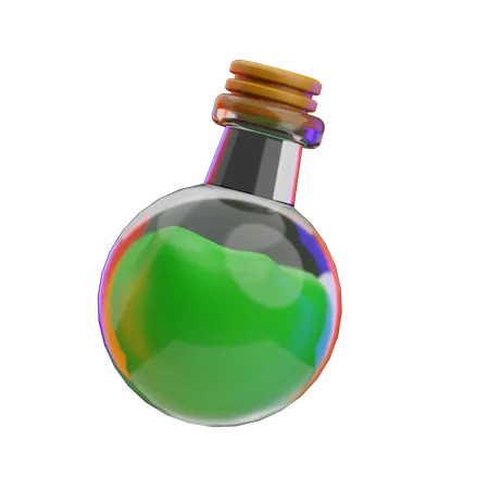 Bouteille de poison  3D Icon