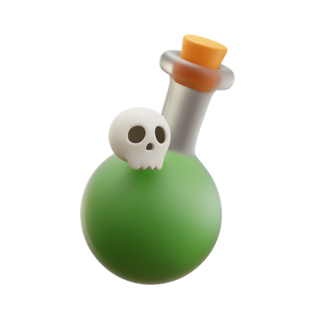 Bouteille de poison  3D Icon