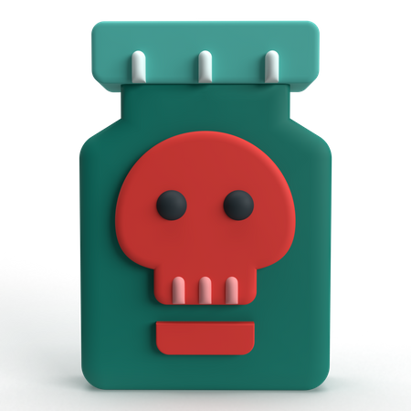 Bouteille de poison  3D Icon