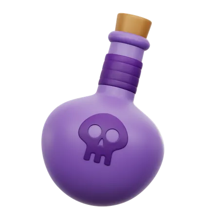 Bouteille de poison  3D Icon