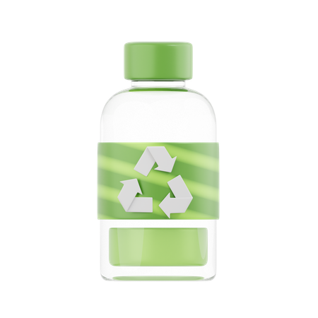 Recycler la bouteille  3D Icon