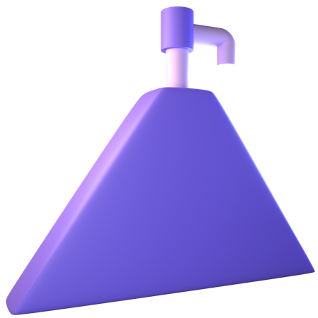 Bouteille triangulaire  3D Icon