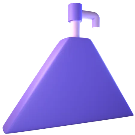 Bouteille triangulaire  3D Icon