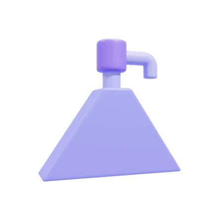 Bouteille triangulaire  3D Icon