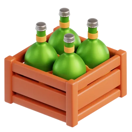 Bouteilles de bière  3D Icon