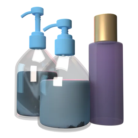 Bouteilles de shampoing  3D Icon