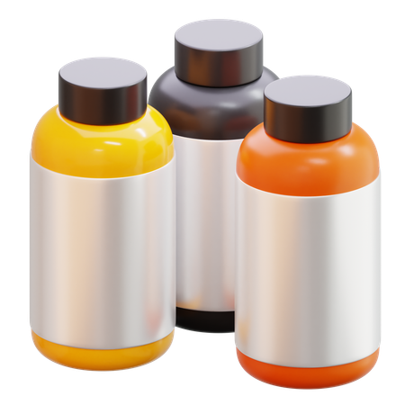 Bouteilles en résine  3D Icon