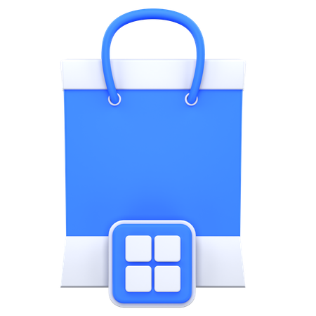 Boutique d'applications de shopping  3D Icon